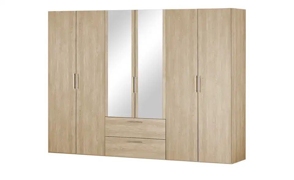 Drehtürenschrank -mit Spiegel- ONE 200 Sonoma Eiche von MEINSCHRANK