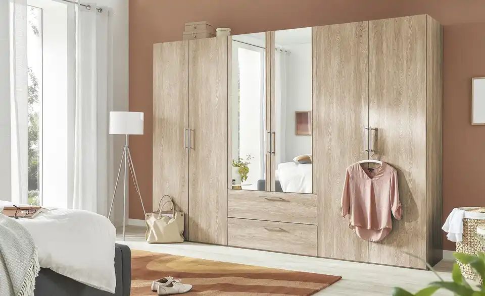Drehtürenschrank -mit Spiegel- ONE 200 Sonoma Eiche - Einrichtungsbeispiel
