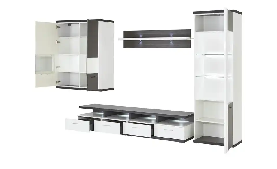 uno Wohnwand Titan, Beleuchtet