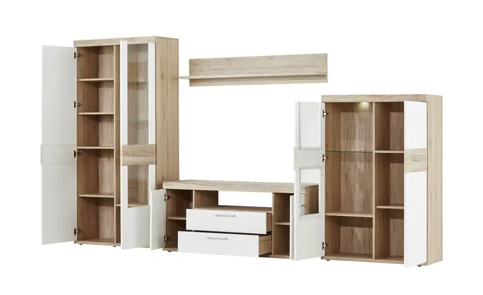 uno Wohnwand Patryk, geöffnet