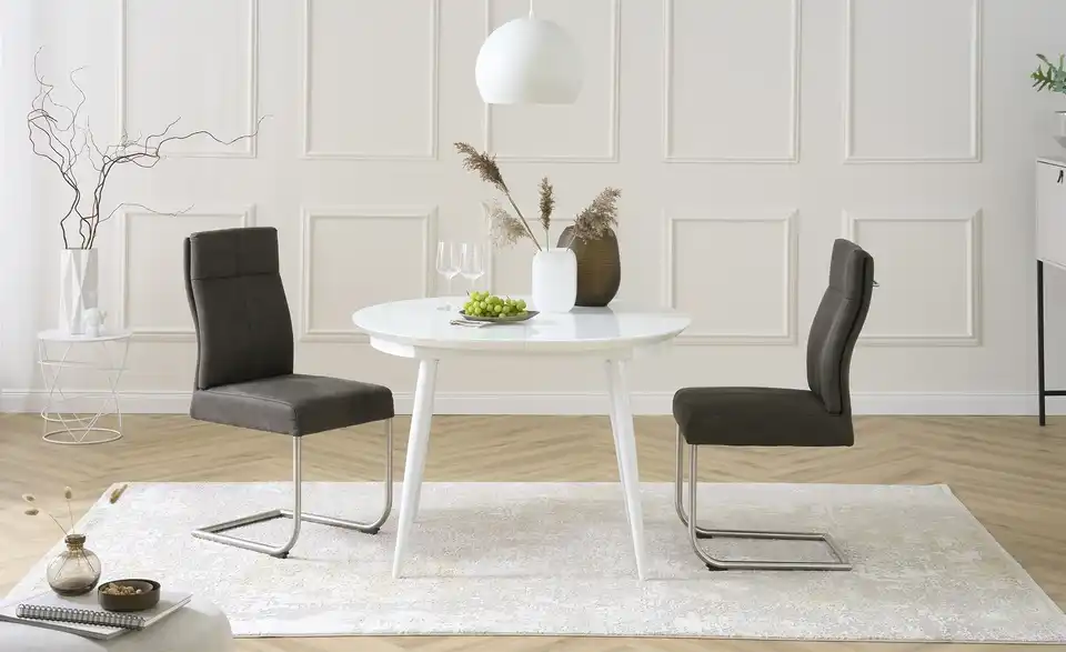 uno Glastisch Tassilo ausziehbar, Frontansicht