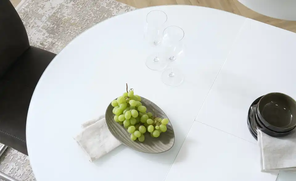 uno Glastisch Tassilo ausziehbar, Detailansicht