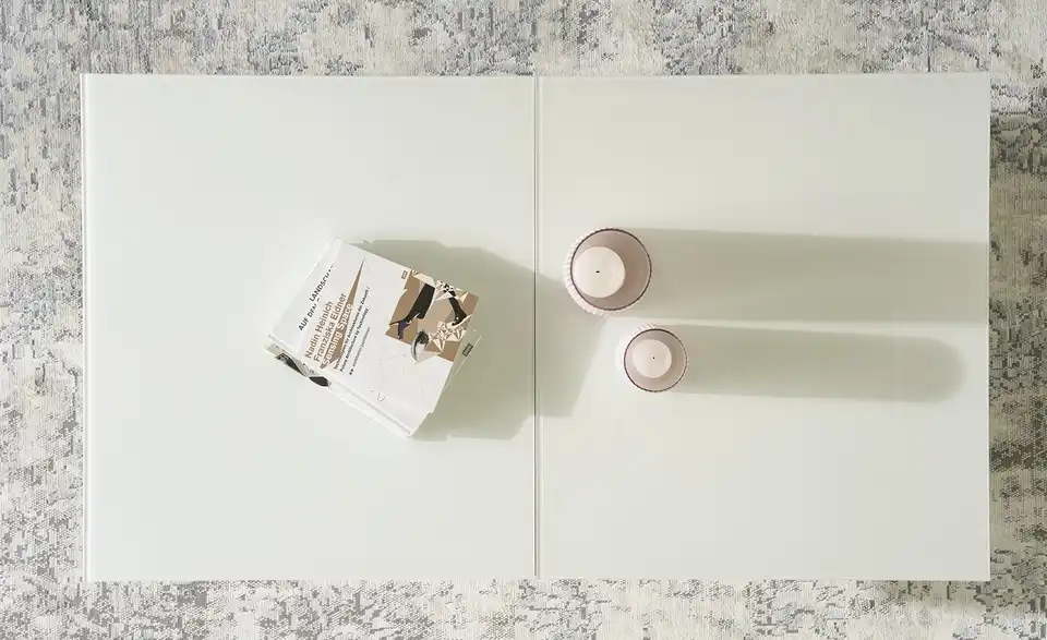 Couchtisch Grado höhenverstellbar und ausziehbar, Profilansicht