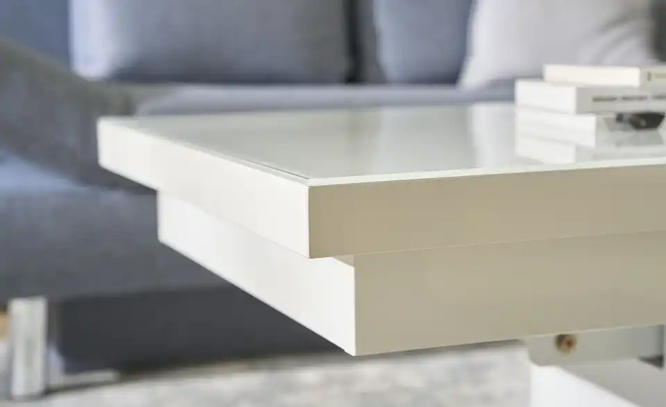 Couchtisch Grado höhenverstellbar und ausziehbar, Detailansicht