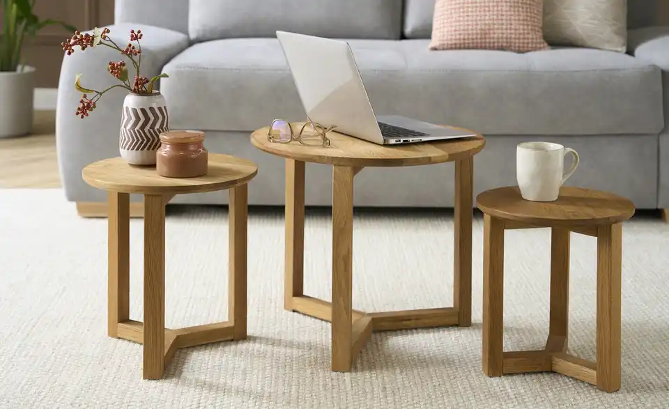 Couchtisch 3er Set Maddalena 3er-Set, Frontansicht