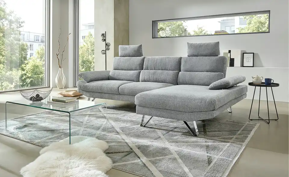 Couchtisch Tessera aus Glas, in Wohnsituation