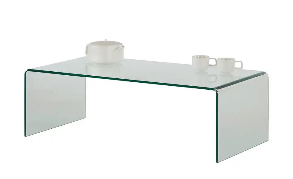 Couchtisch Tessera aus Glas, Perspektive