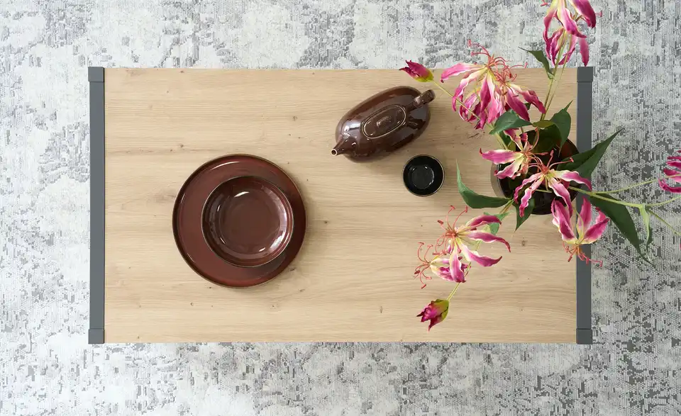 Couchtisch Fiano mit Schubkasten, Profilansicht