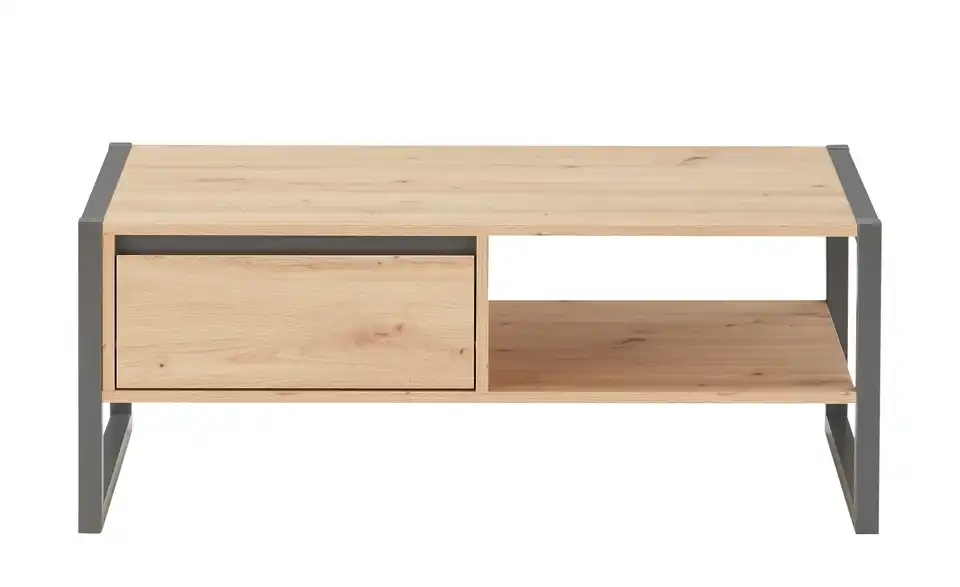 Couchtisch Fiano mit Schubkasten, Frontansicht