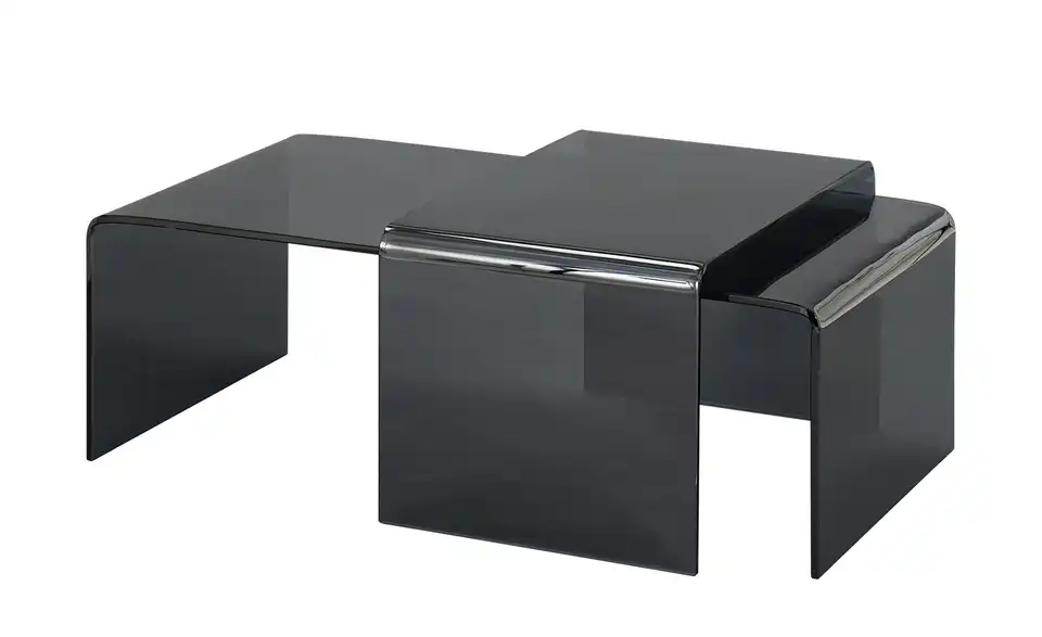 Couchtisch Tessera aus Glas, Perspektive