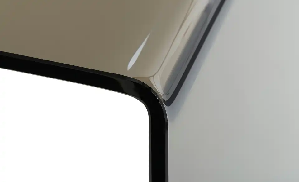 Couchtisch Tessera aus Glas, Detailansicht