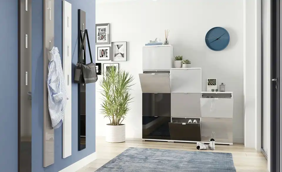 uno Schuhschrankklappe Puzzle Weiß, in Wohnsituation