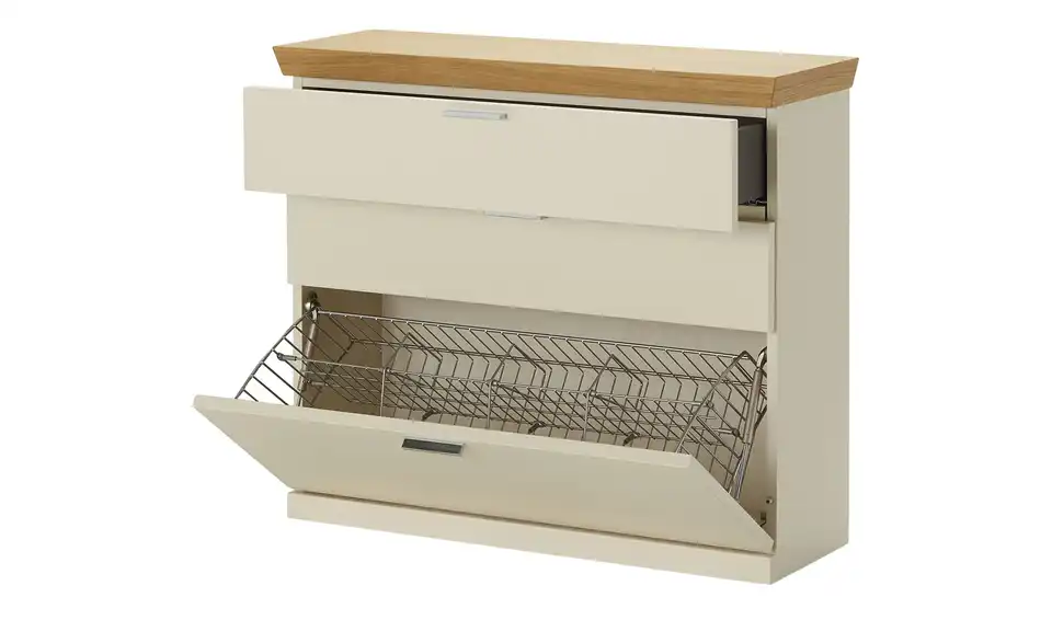 medium Schuhschrank Gammon, geöffnet