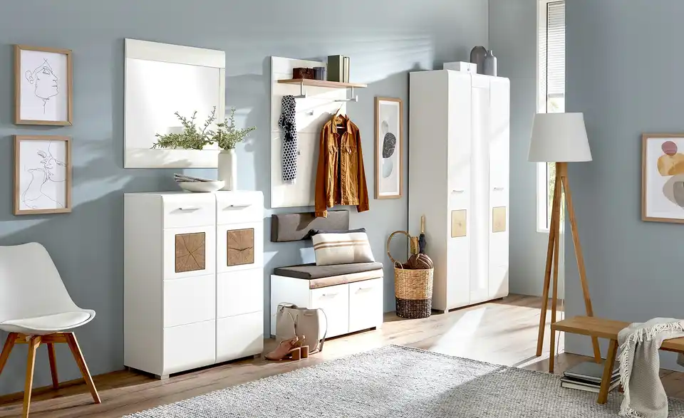 Garderobenbank Cortina, in Wohnsituation