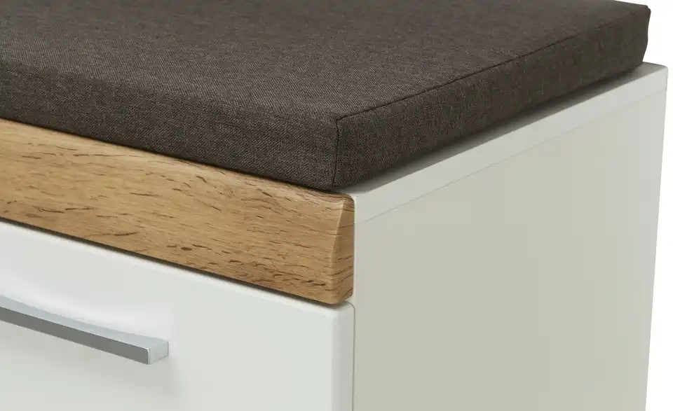 Garderobenbank Cortina, Detailansicht