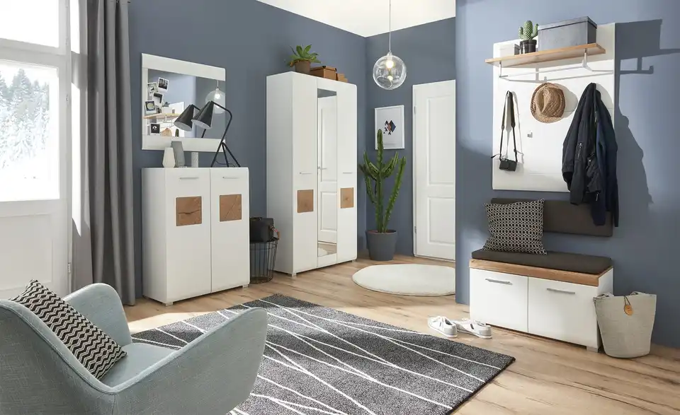 Garderobenbank Cortina, in Wohnsituation