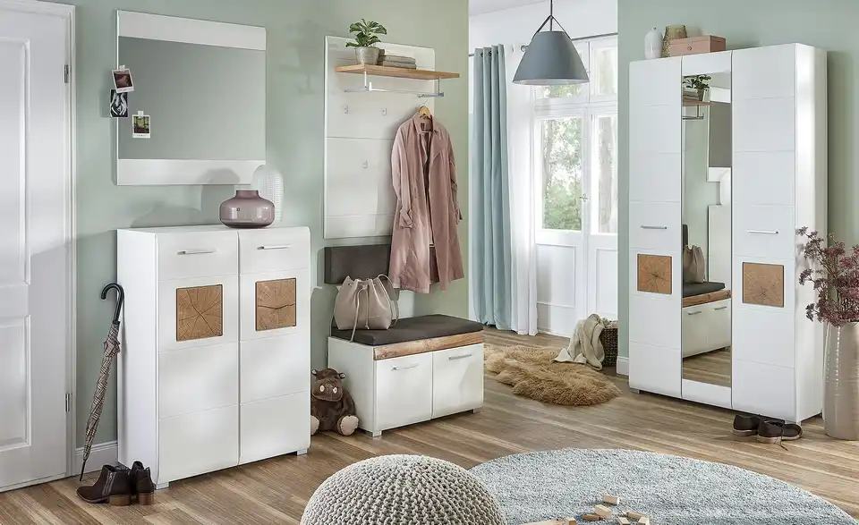 Garderobenbank Cortina, in Wohnsituation