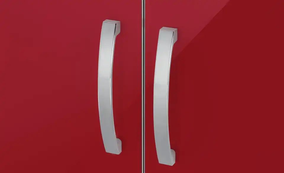 Garderobenschrank Juno | Rot / Alufarbig | Höffner