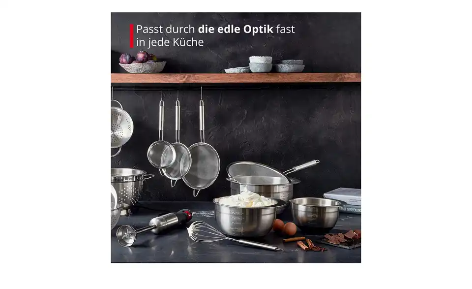 Meisterkoch Schüssel 4,5 Liter, Bild mit Text