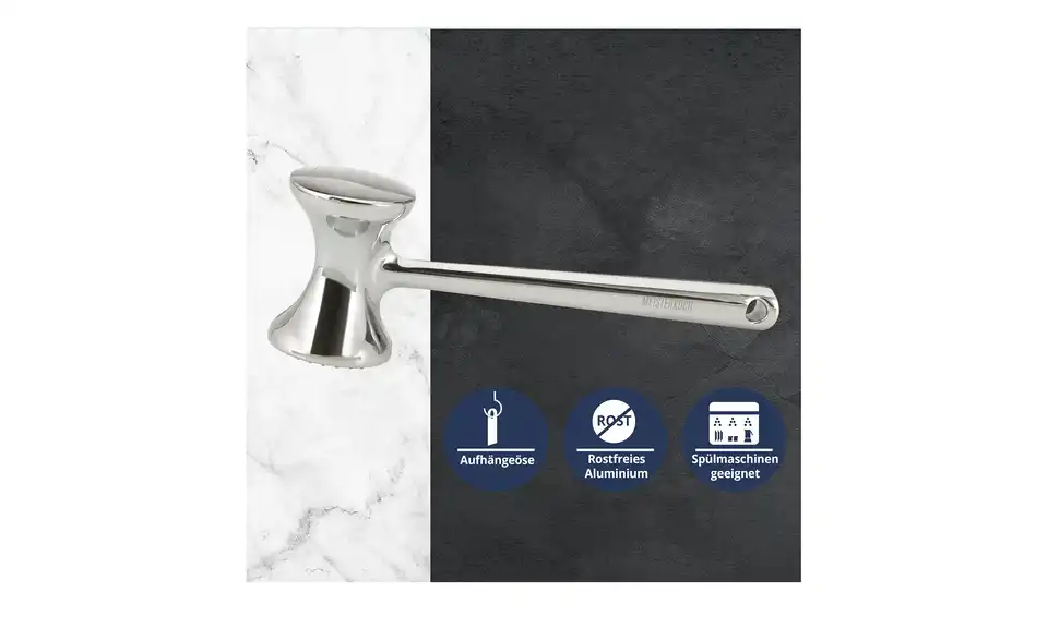 Meisterkoch Fleischklopfer OPTIMUS, Bild mit Text