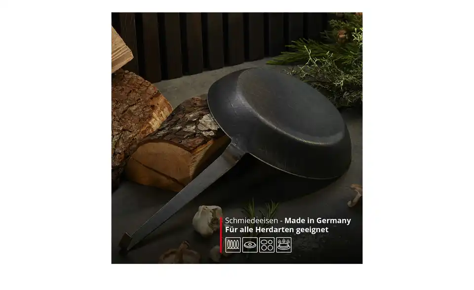 Meisterkoch Bratpfanne 24cm FERRO, Bild mit Text