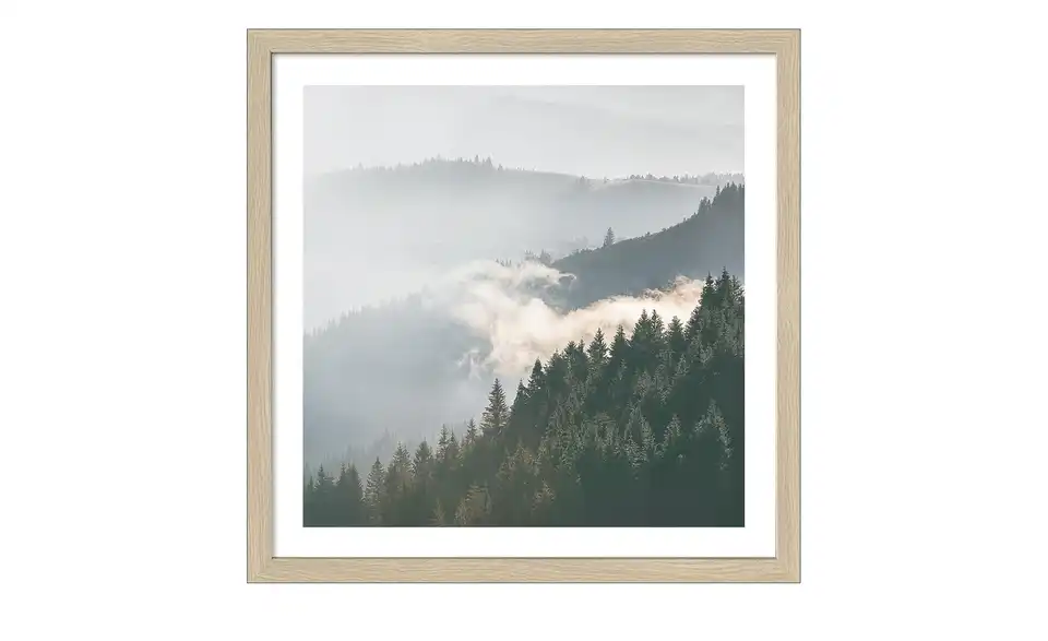 Gerahmtes Bild Slim-Scandic Gloomy Landscape II, Frontansicht