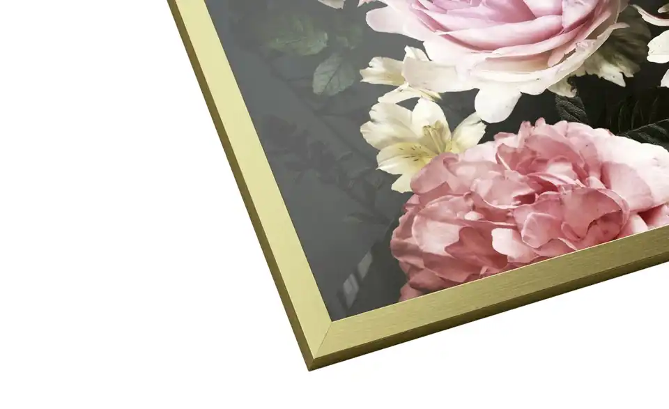 Gerahmtes Bild Slim-Scandic Baroque Flowers IV, Perspektive
