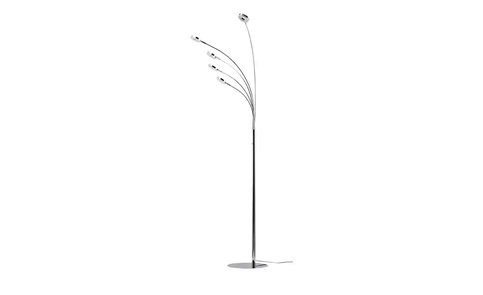 KHG LED-Bogenleuchte, 5-flammig, chrom, Perspektive