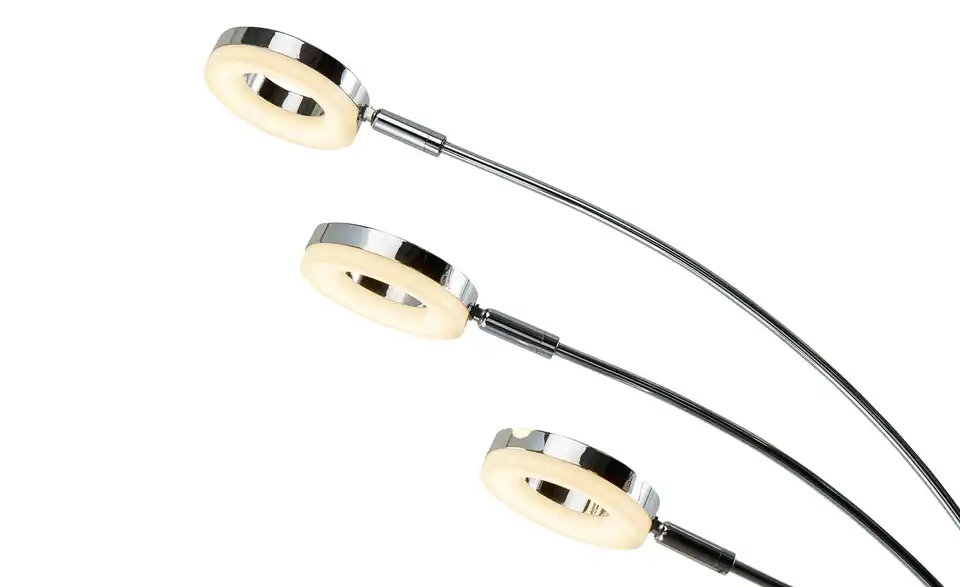 KHG LED-Bogenleuchte, 5-flammig, chrom, Detailansicht