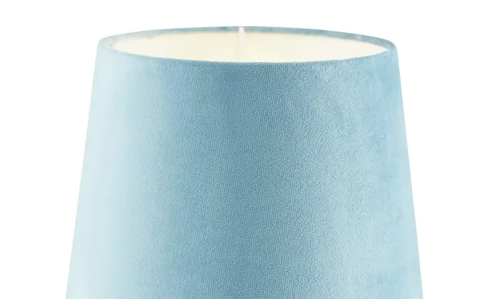 KHG Keramik-Tischleuchte, 1-flammig, blau ´Vögel´, Beleuchtet