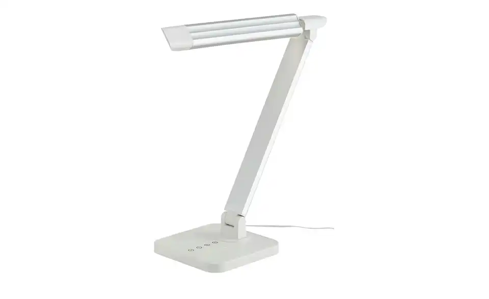 KHG LED-Tischleuchte, 1-flammig, Alu/weiß, Funktionsansicht