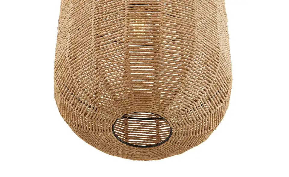 Trio Pendelleuchte, 1-flammig, Sisal braun `groß ´, Detailansicht