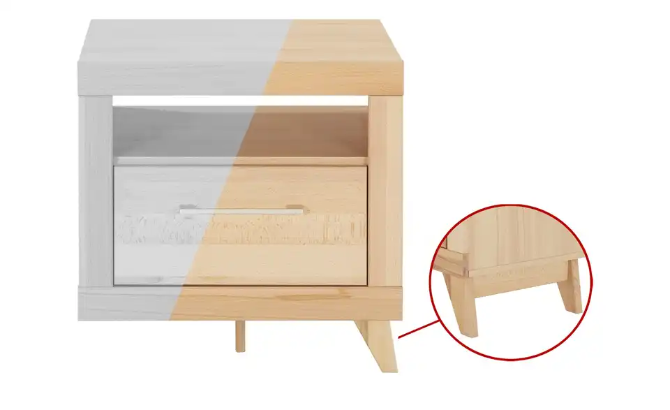 smart Nachtkommode Oslo, in Wohnsituation