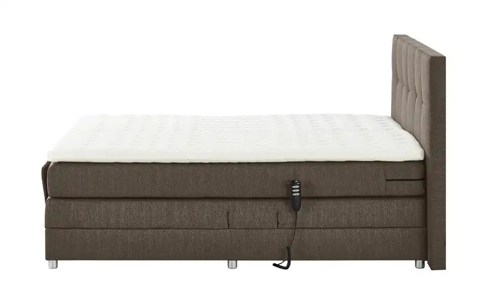 Boxspringbett MANOLO 180x200 cm - Steingrau