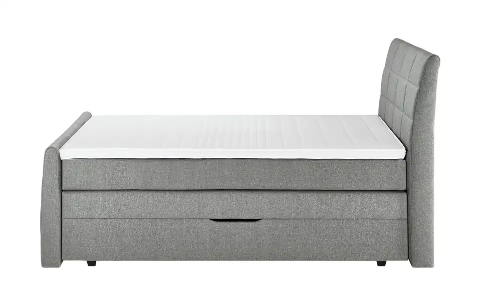 Boxspringbett Baron mit Bettkasten und Topper, Profilansicht