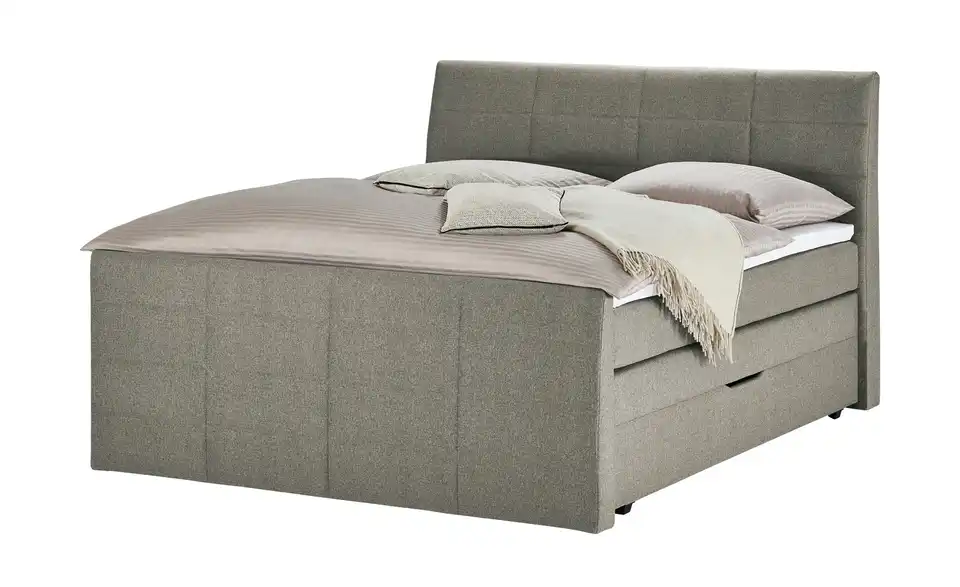 Boxspringbett Baron mit Bettkasten und Topper, Perspektive