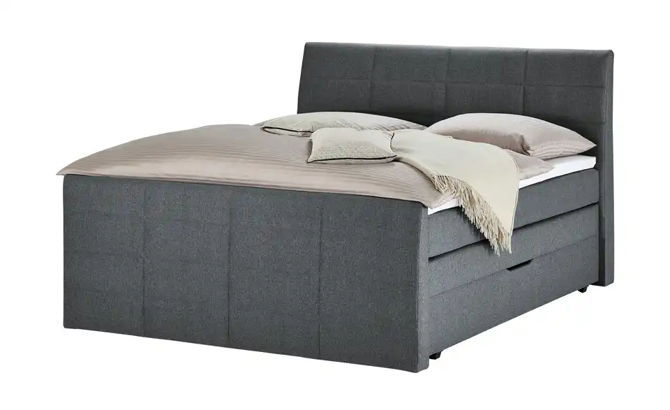 Boxspringbett Baron mit Bettkasten und Topper, Perspektive