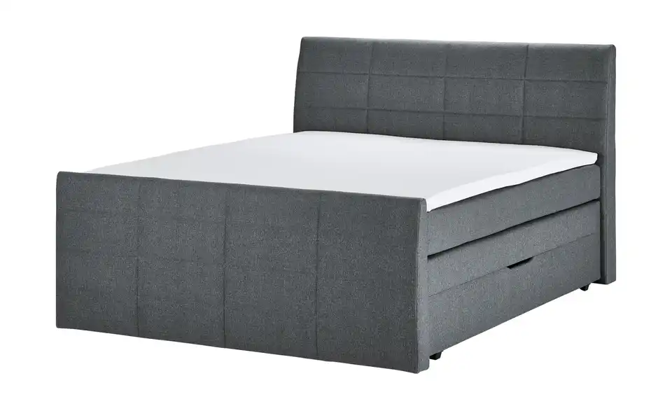Boxspringbett Baron mit Bettkasten und Topper, Perspektive