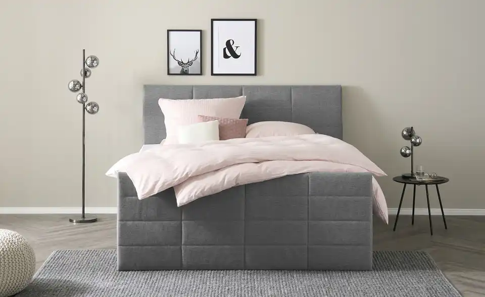 Boxspringbett mit Bettkasten und Topper Baron