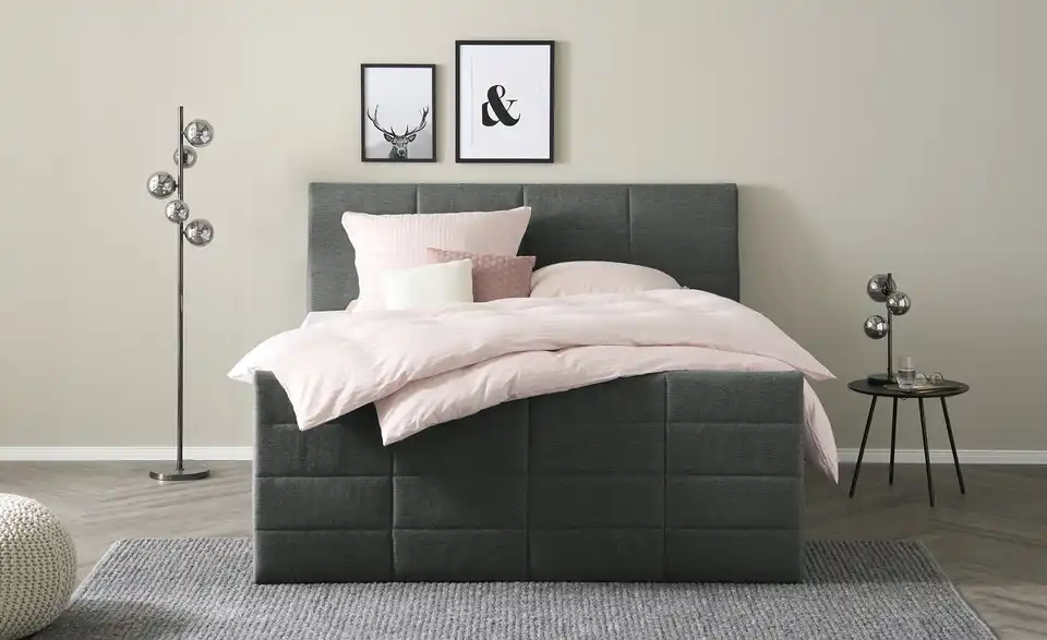 Boxspringbett mit Bettkasten und Topper Baron