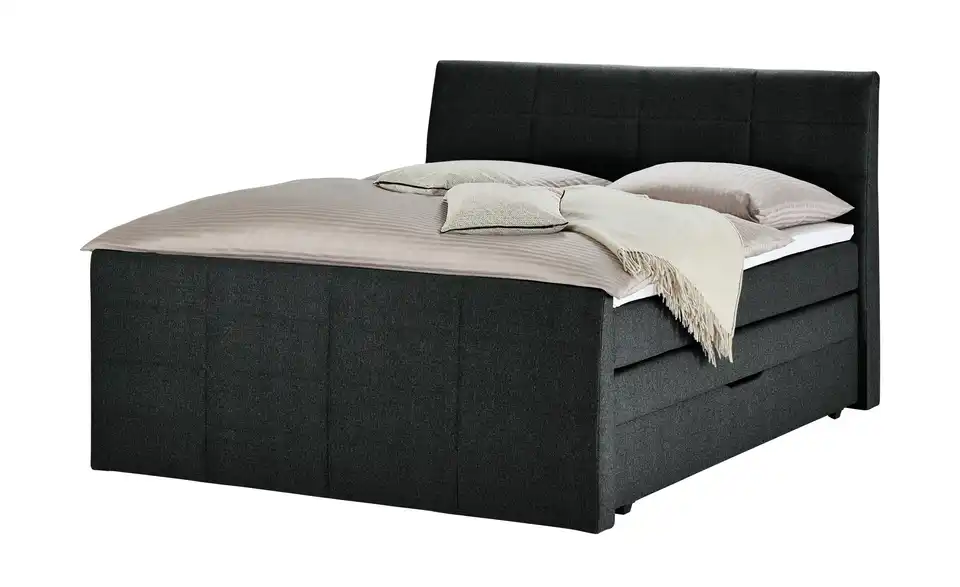 Boxspringbett Baron mit Bettkasten und Topper, Perspektive