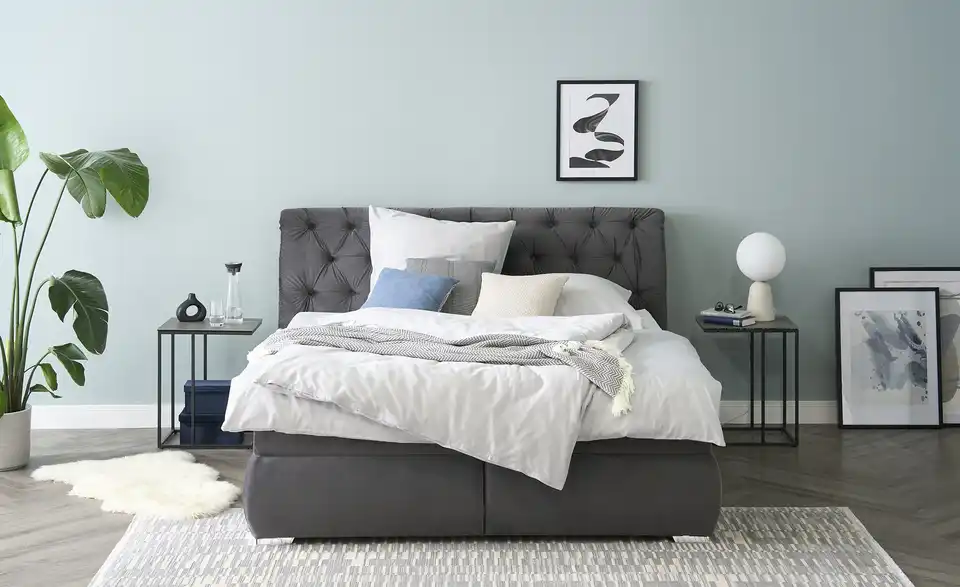 Polsterdoppelbett Derby, Frontansicht