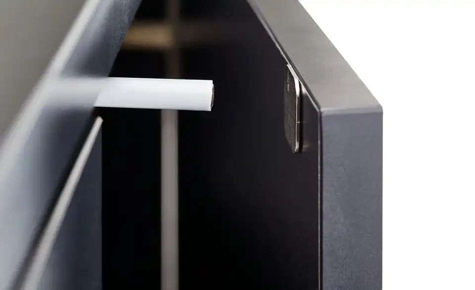 TV-Lowboard CASE - Schwarzbraun / Walnuss