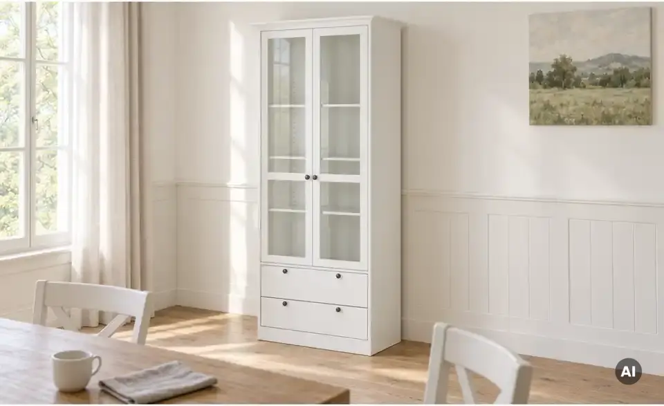 Vitrine Laurito, in Wohnsituation