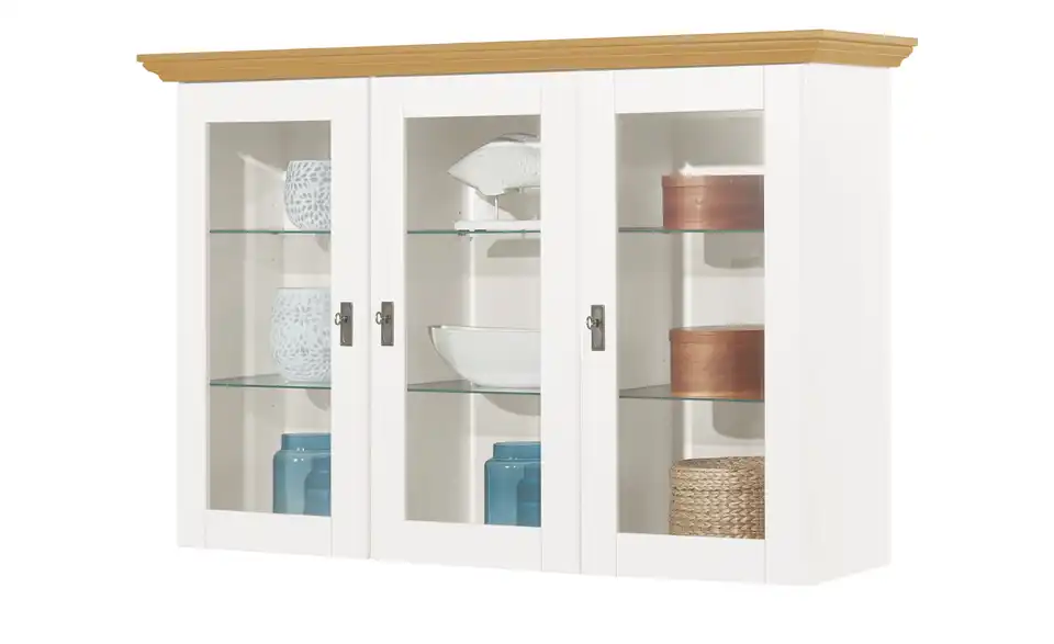 maison bleue Vitrinenaufsatz Florian für Sideboard, Funktionsansicht