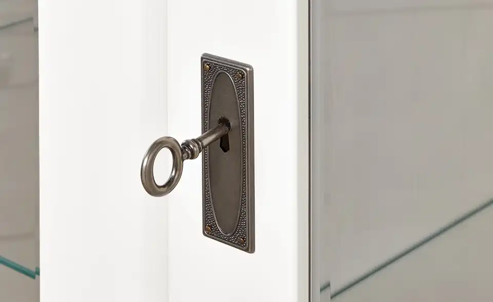 maison bleue Vitrinenaufsatz Florian für Sideboard, Detailansicht