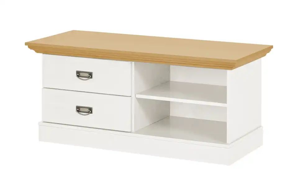 Lowboard FLORIAN Weiß / Laugenfarbig von MAISON BLEUE