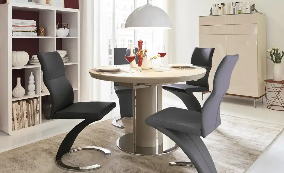 uno Säulentisch Dante ausziehbar, in Wohnsituation