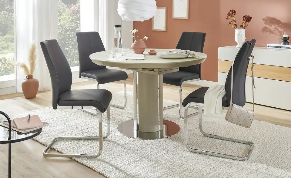 uno Säulentisch Dante ausziehbar, in Wohnsituation