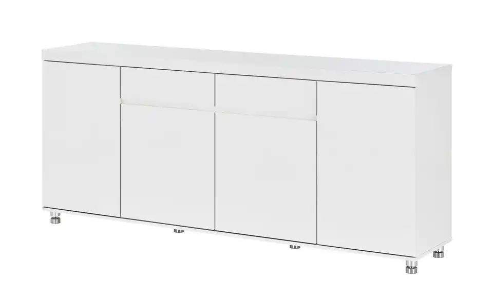 Sideboard NOVARA Hochglanz Weiß